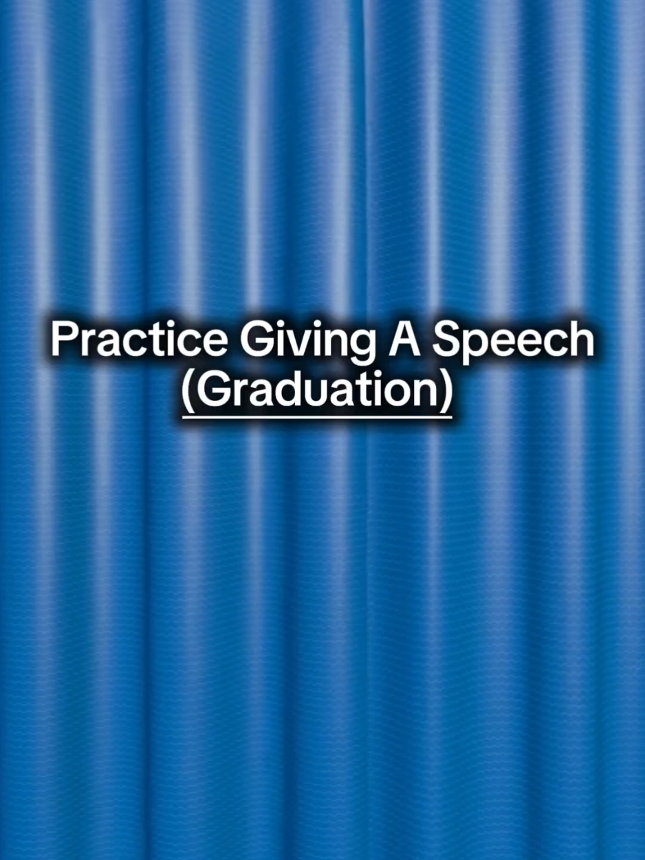 Practice Giving A Graduation speech 🧑‍🎓 #publicspeeking #speech #graduation2025 #schoollife #teleprompter 