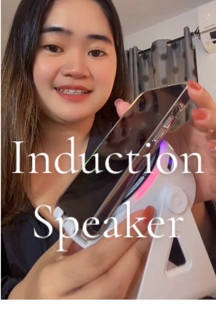 Grabeeee ang induction speaker na to, kahit hindi na e connect sa Bluetooth kusang mag play yung sounds and also pwede din naman e connect sa Bluetooth if gusto 🥰 #inductionspeaker #bluetoothspeaker 