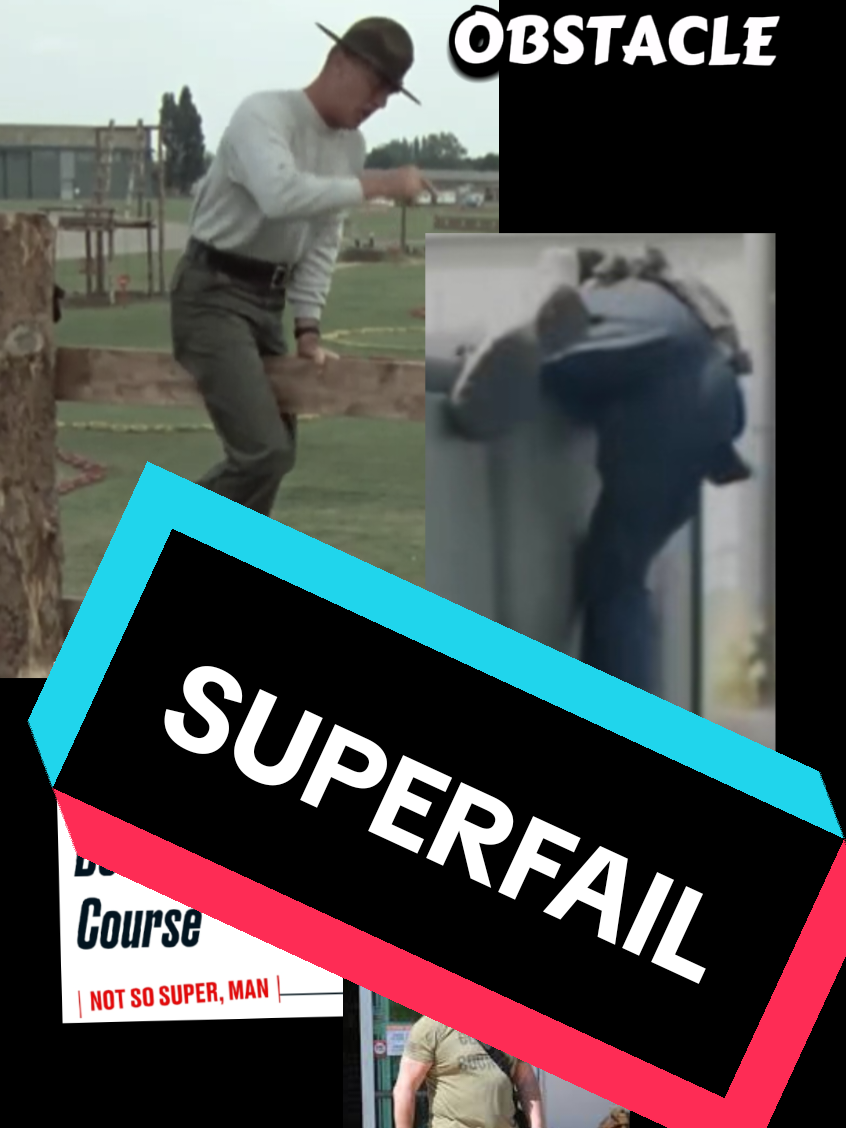 #deancain  fake superman obstacle  course #fail   #movie #fullmetaljacket  Dean Cain 
