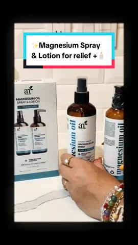 A new addition to my sleep wellness routine 💤 🧖🏼‍♀️ 😴 🧴: After a hot shower, I spray & spread this magnesium pm relief for muscle pain & to improve sleep! 🛌 #nighttime #wellnesstok #nightroutine #beautyproducts #wellnessproducts 