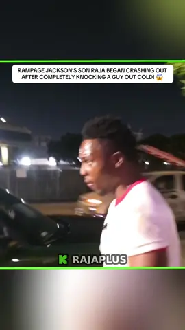 RAMPAGE JACKSON’S SON RAJA BEGAN CRASHING OUT AFTER COMPLETELY KNOCKING A GUY OUT COLD! 😱 / #kickstreaming #rampagejackson #rajaplus 