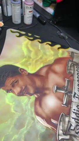 Progres video on this Eddie Guerrero project. It’s getting there. #eddieguerrero #latinoheat #ilieicheatisteal #vivalaraza #luchador  