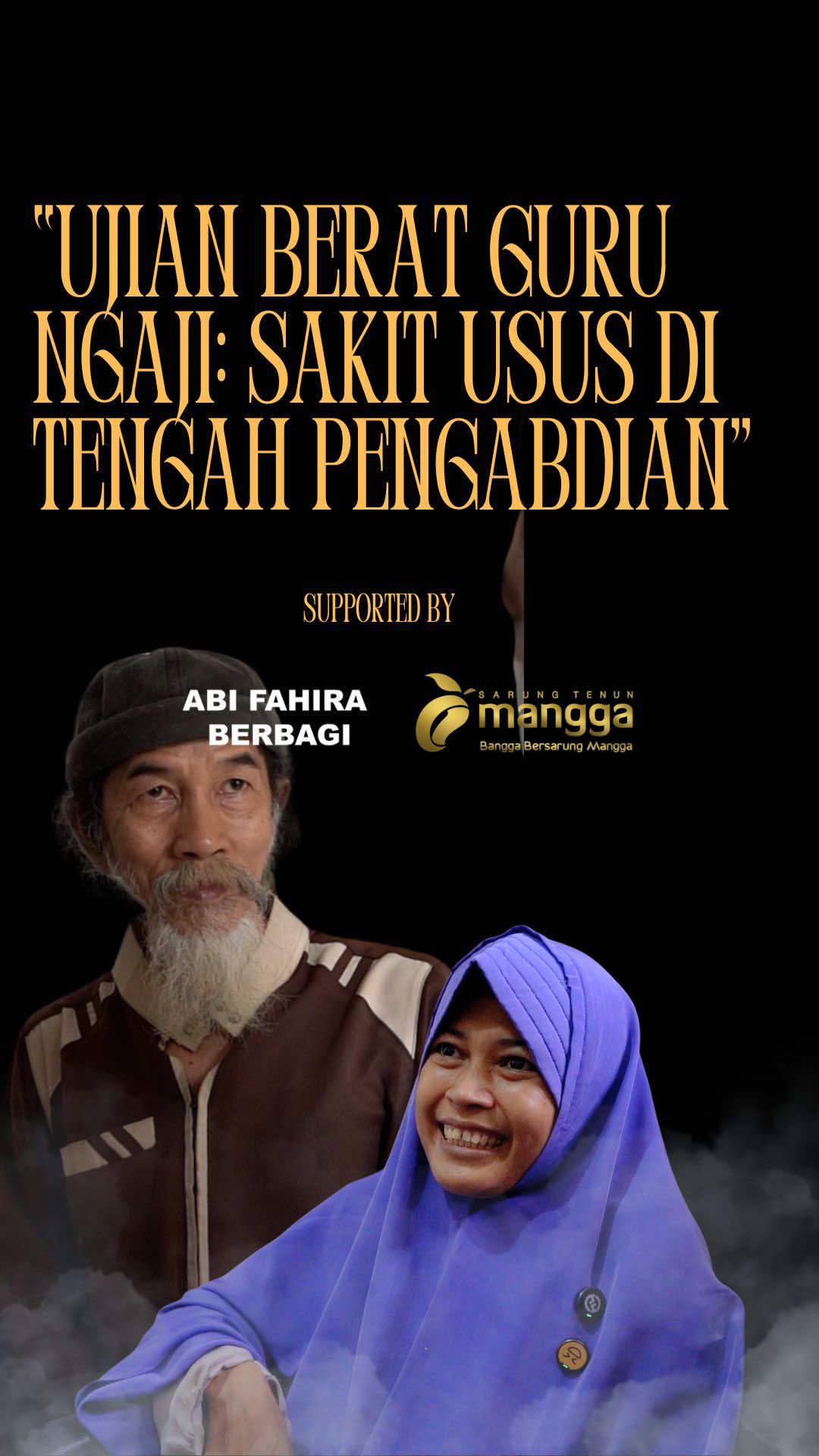 Bagian 1 : Kisah ustadzah yuliana, asal Gombong jawa tengah, guru mengaji keliling bersepeda diterminal terminal bus mengajarkan mengaji dan tahsin anak anak dan ibu ibu.. sakit  berat sejak setahun lalu, tak punya keluarga lain selain suami dan anak anak Perjuangan hebat ini akan kami tampilkan dalam dua bagian .#ustadzahyuliana#kisahgurumengaji#gurumengajiustadzahyuliana#abifatimahfahira #sarungmangga 