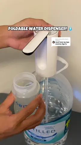 Replying to @Ely and Aly Store yes mi! life hacks talaga to! #waterdispenser #foldablewaterdispenser #waterpump #pump #lifehacks 