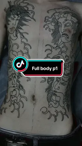 Buổi đầu trong dự dán full body cho ez 🫶 #tattoobyme #tattoohanoi #xuhuong #34ink #japanesetattoo 