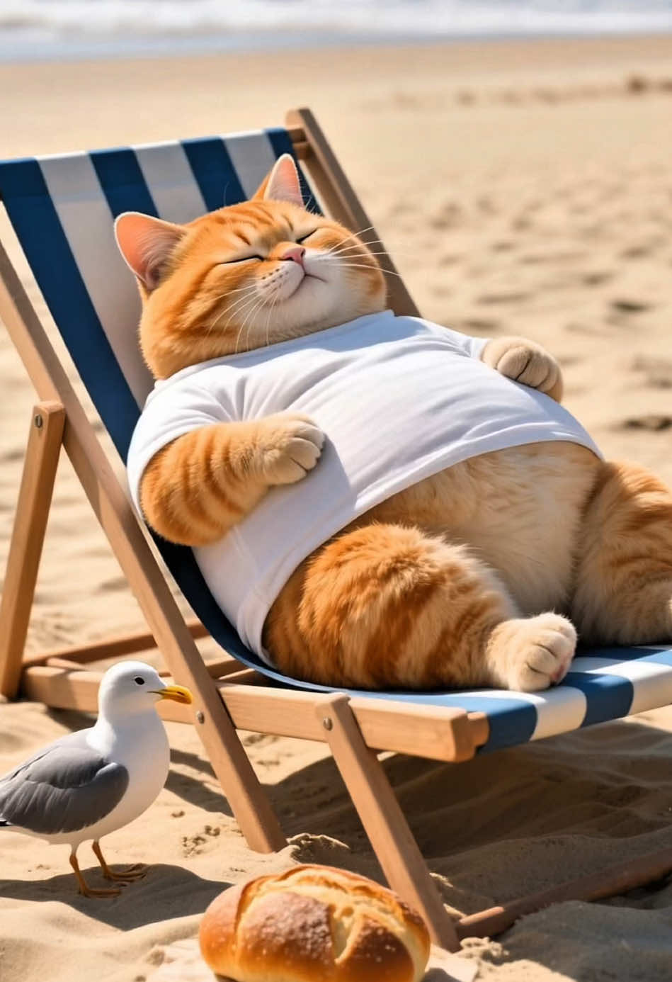 Don’t provoke this orange cat 🙀#funnycat #funny #funnyvideos #aivideo #fyp 