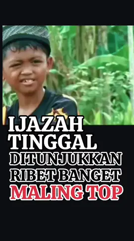 IJAZAH & MALING, Tinggal Nunjukin Aja Ribet Banget.