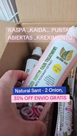 Natural Sant - 2 Onion, Rosema #cabello #mujeres #shampoo #descuento #naturalsant 