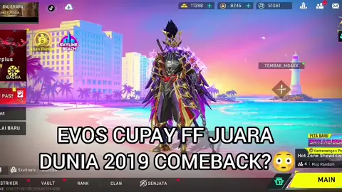 Evos Cupay Juara dunia ff 2019 Comeback?! #ff #evos #garenafreefire #bloodstrike  #playerold 