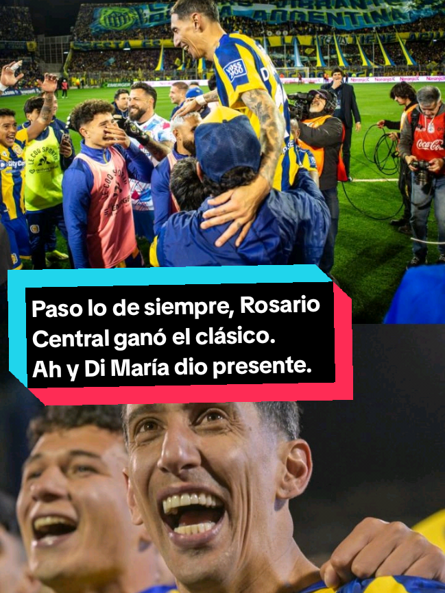 Rosario Central ganó el clásico y Di María volvió a dejar su marca en una tarde histórica. #rosariocentral #dimaria #tiktokfootballacademy #deportesentiktok #foryoupage 