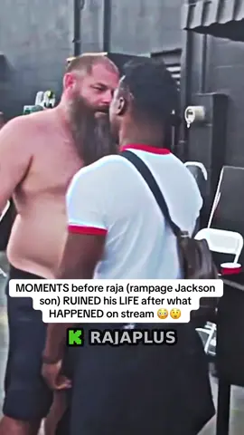 MOMENTS before raja (rampage Jackson son) RUINED his LIFE after what HAPPENED on stream 😳😲#fyp #rampagejackson #rajaplus 