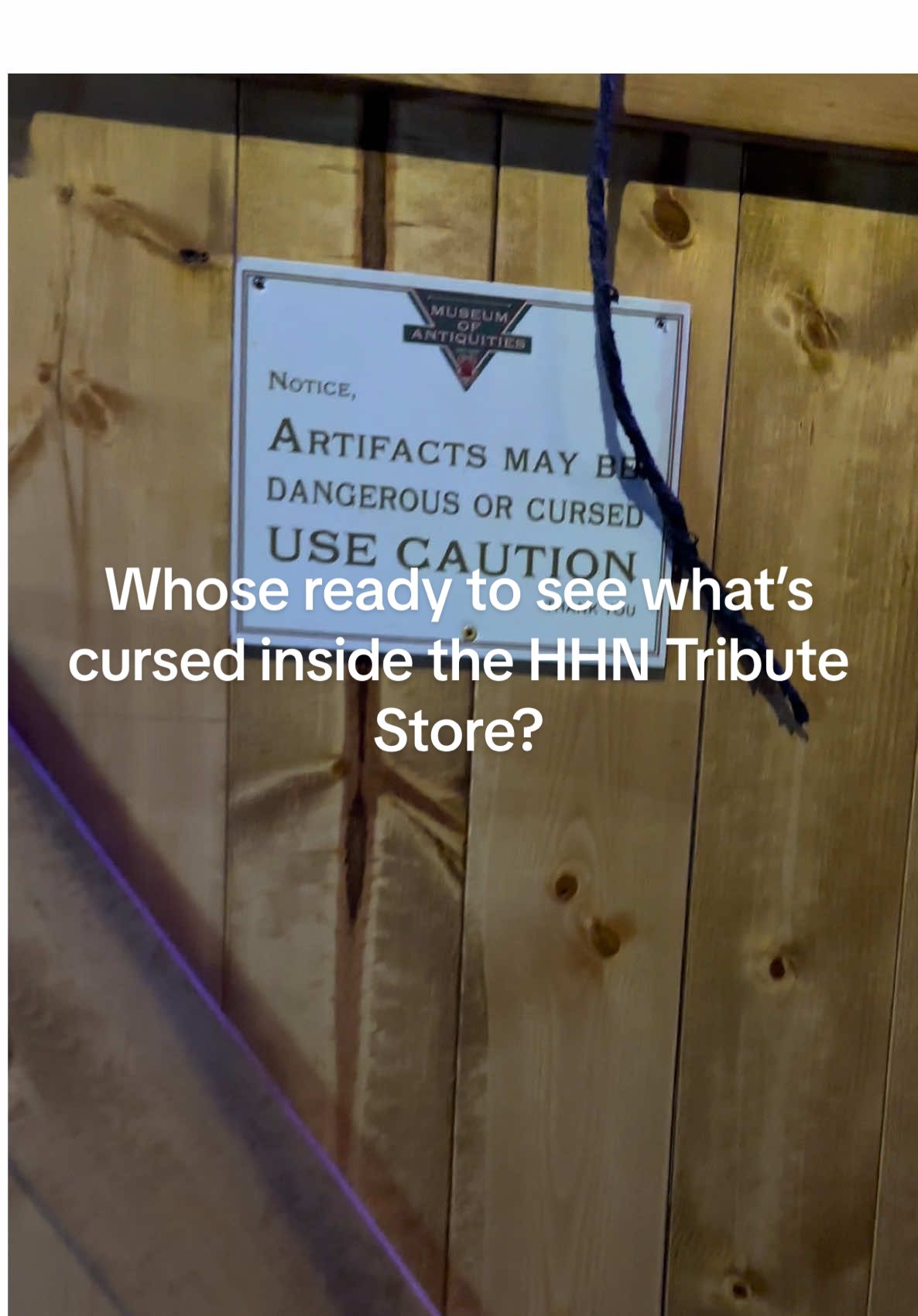 Are you ready to find out what’s cursed inside the HHN Tribute Store this year?  #hhn34 #hhnforever #universalstudiosflorida #universalorlando #hhn 