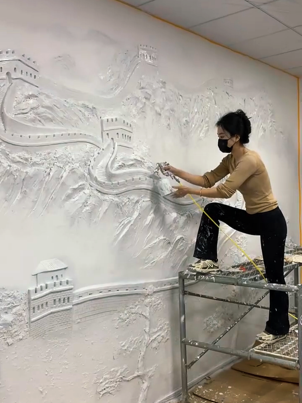 beautiful design mural art painting on wall #murals #muralist #painting #art #artist 