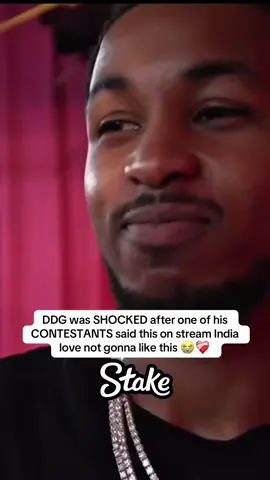 DDG was SHOCKED after one of his CONTESTANTS said this on stream India love not gonna like this 😭❤️‍🩹#fyp #ddg 