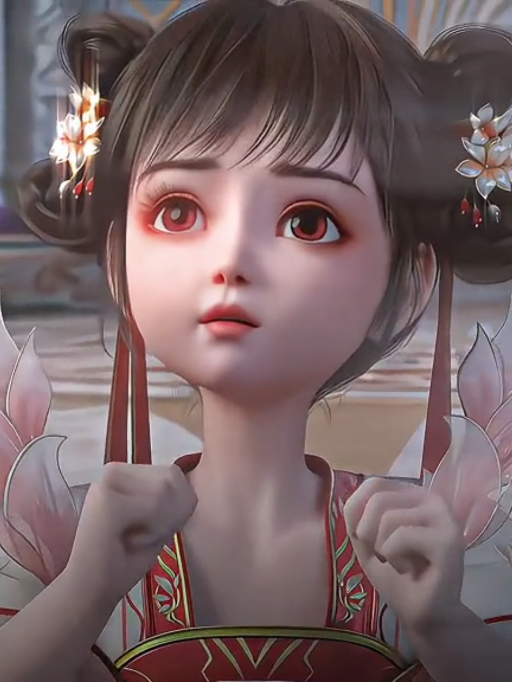 Lucu dibersihin sama Xiao Xiao 🤗 #xiaoxiao #battlethroughtheheavens #xiaoyan #margavillains