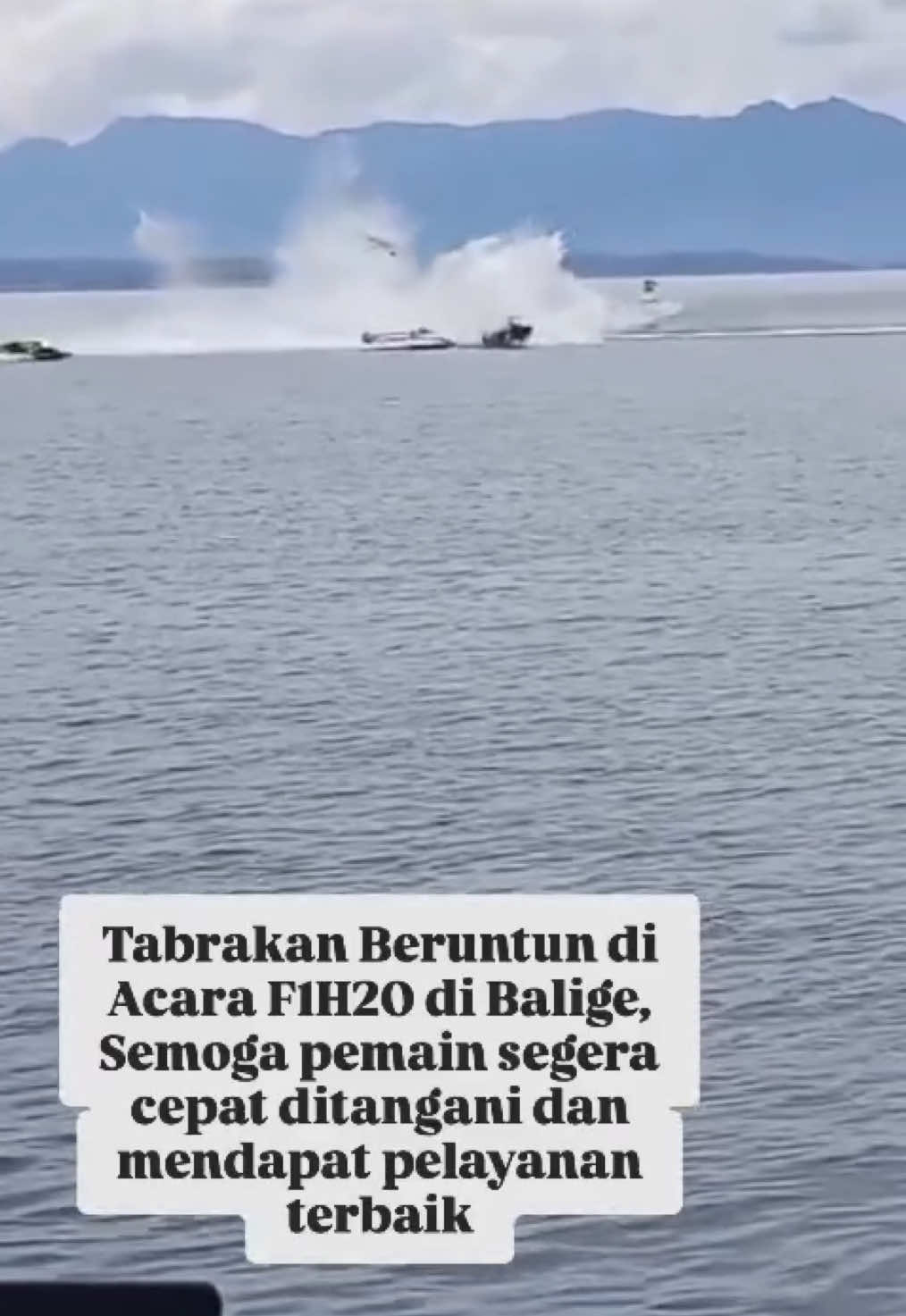 Insiden hari ini F1 Power Boat Lake Toba tapi tetap lancar 🙌 Video anna_hotang  #powerboat #laketoba #pesonaindonesia #bataktiktok #fyp 
