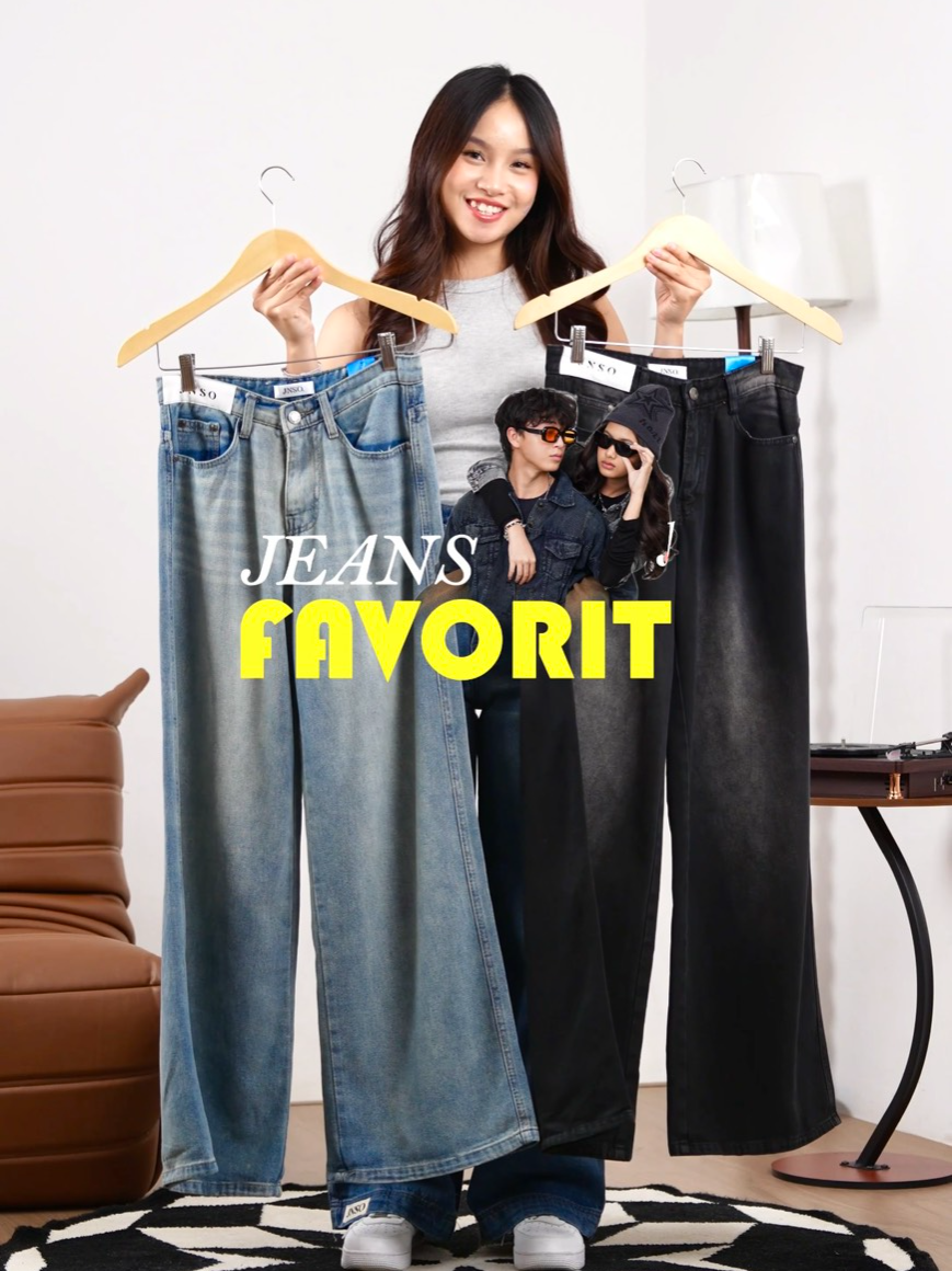 Dari semua koleksi, ternyata ini jeans andalan Mala & Rakha 😎 Jangan skip! #JINISO #jinisoemangkeren #autokeren #highwaistloose #loosejeans #jeanshw #STYLE #OUTFIT #Fyp #FypTiktok