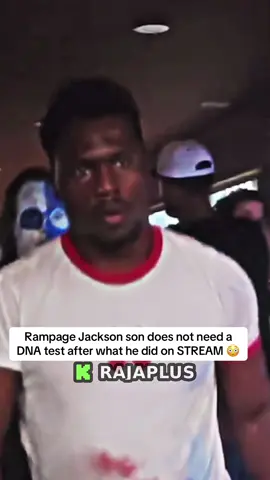 Rampage Jackson son does not need a DNA test after what he did on STREAM 😳#fyp #rampagejackson #rajaplus 