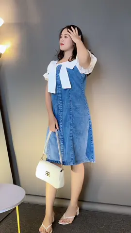 lucuu bangettt😫🤍💙 #fyp#rekomendasi#dress#dressdenim 
