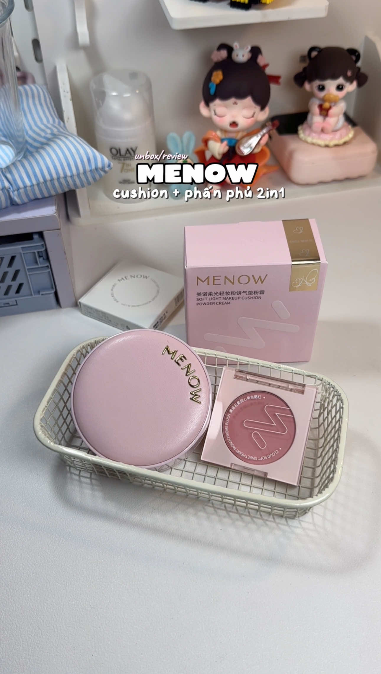 Khi mua sẽ được tặng má hồng hoặc bảng tạo khối bất kì nhaaa 🪸🪸 #Menow #cushion2in1 #cushionmenow #phanphumenow #cushionviral 