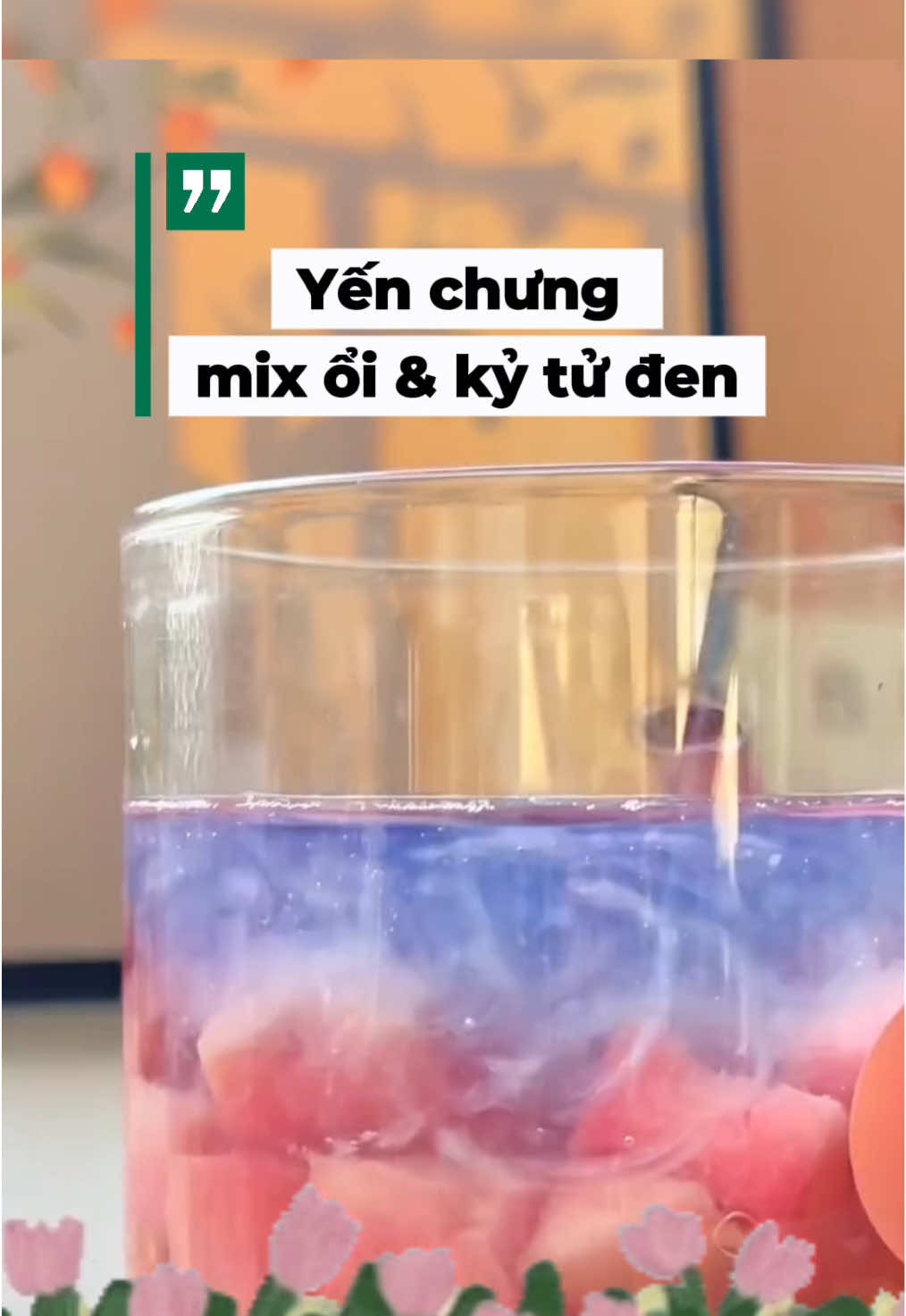 Bạn đã thử món yến chưng kết hợp ổi hồng với kỷ tử đen chưa #YenSaoVietNam #TuHaoHangViet #HangVietVuonMinh #AkaNest #ToYen 