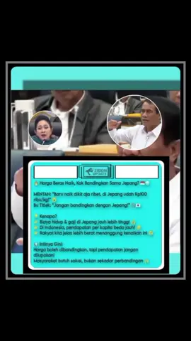 🔥 “Harga beras naik, disuruh bandingkan sama Jepang? Gaji aja beda jauh, bos!” 😮 📌 Bandingkan harga boleh, tapi ingat… penghasilan rakyat jangan dilupakan! 🙌 🎥Ig: awreceh.id #HargaBeras #FYP #IndonesiaVsJepang #ViralNews #UpdateTerkini 