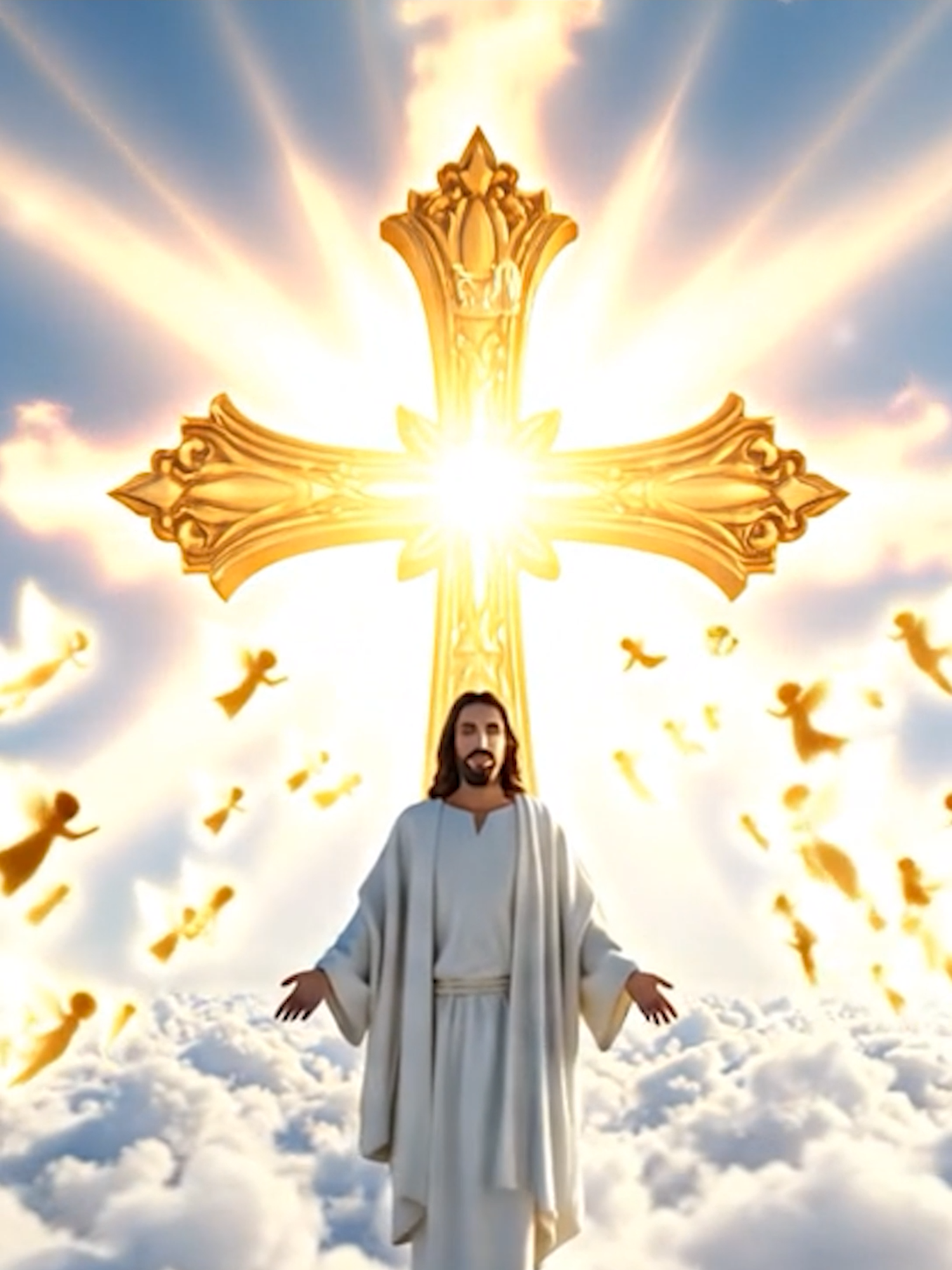 Jesus Standing on the Clouds ✨ A Miracle You Must See! I couldn’t believe what I saw today… 🌿 Jesus standing gracefully on the clouds, shining with heavenly light ✨ May this video bring you peace, hope, and blessings 🙏 If this touched your heart, like ❤️, share, and comment below! #Jesus #Faith #Miracle #Heaven #Blessing #Christian #Prayer  #Spiritual #Glory #Light #Holy #Peace #Grace #Hope #TikTokViral  #GodIsGood #Believe #Blessed #TrustGod #Inspiration #Healing