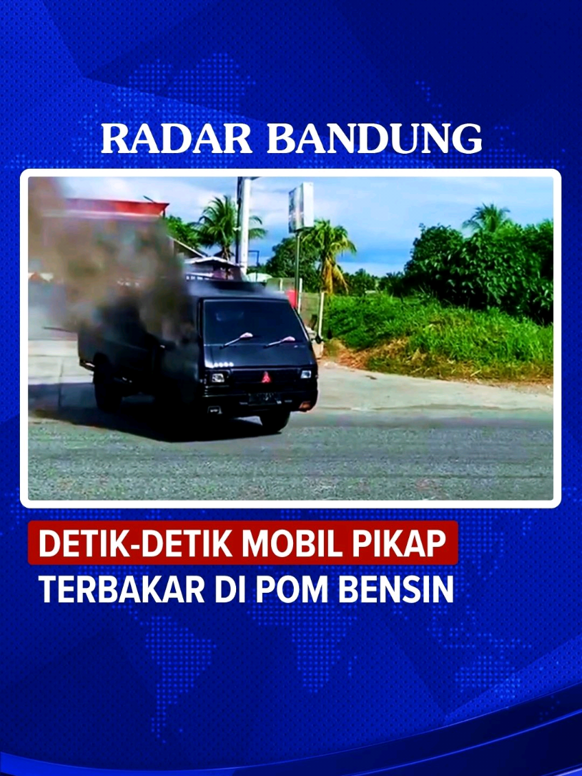 Detik-detik sebuah mobil pikap tiba-tiba terbakar di area pompa bensin. Asap hitam tebal membubung tinggi ke udara, menciptakan pemandangan yang mencekamn. Peristiwa ini dengan cepat menarik perhatian banyak orang di sekitar lokasi. Hingga saat ini, belum ada informasi pasti mengenai kapan dan di mana insiden ini terjadi, serta penyebab pastinya. (Jjp) 🎥 Istimewa #radarbandung #insiden #kebakaran 
