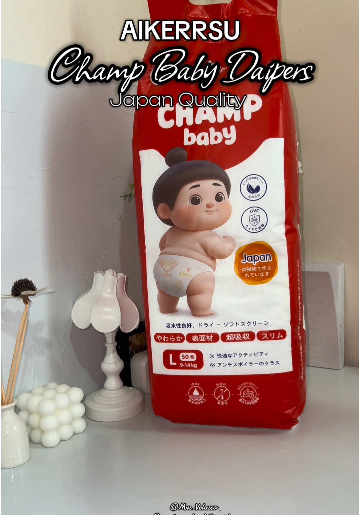 Worry-free si mommy, comfy si baby 🤩 AIKERRSU Organic Champ Baby diapers – thin, soft, absorbent, at affordable 👍 BUY YOURS NOW MOMMIES! 👌 #champbabydiaper #babydiaper #diapers #diaperforbaby #babyessentials 