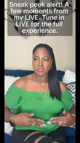 Sneak peek alert! A few moments from my LIVE. Tune in LIVE for the full experience.#tiktoklive #livehighlights 