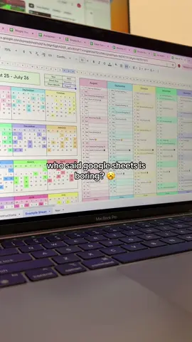 shoving my entire ecosystem in here #fyp #googlesheets #spreadsheet #calendar #planner