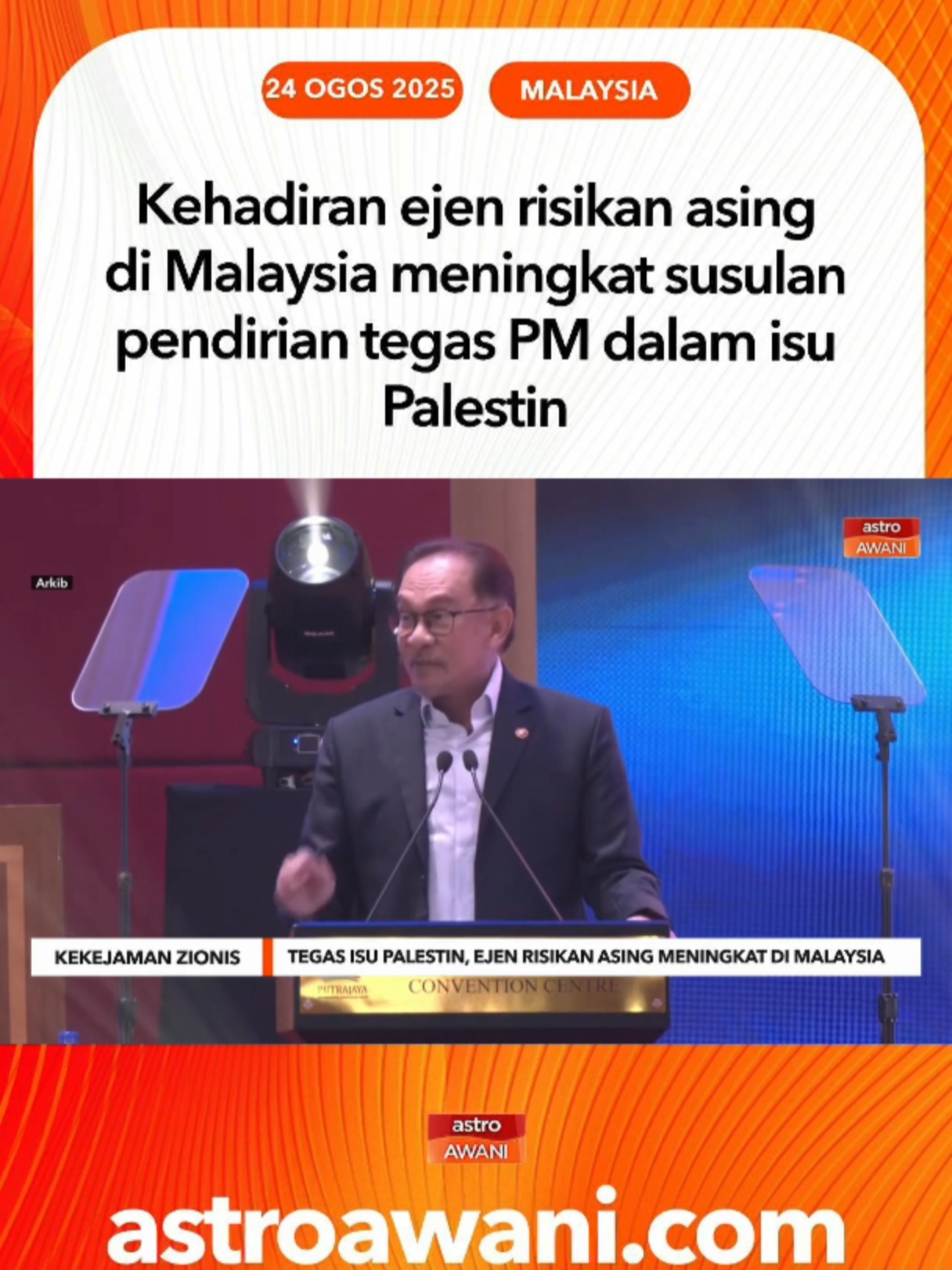 Fahmi turut memaklumkan bahawa pendirian Perdana Menteri dalam isu Palestin menjadikan beliau antara pemimpin paling lantang di Asia Tenggara, sekali gus menarik perhatian pelbagai elemen asing. #AWANInews