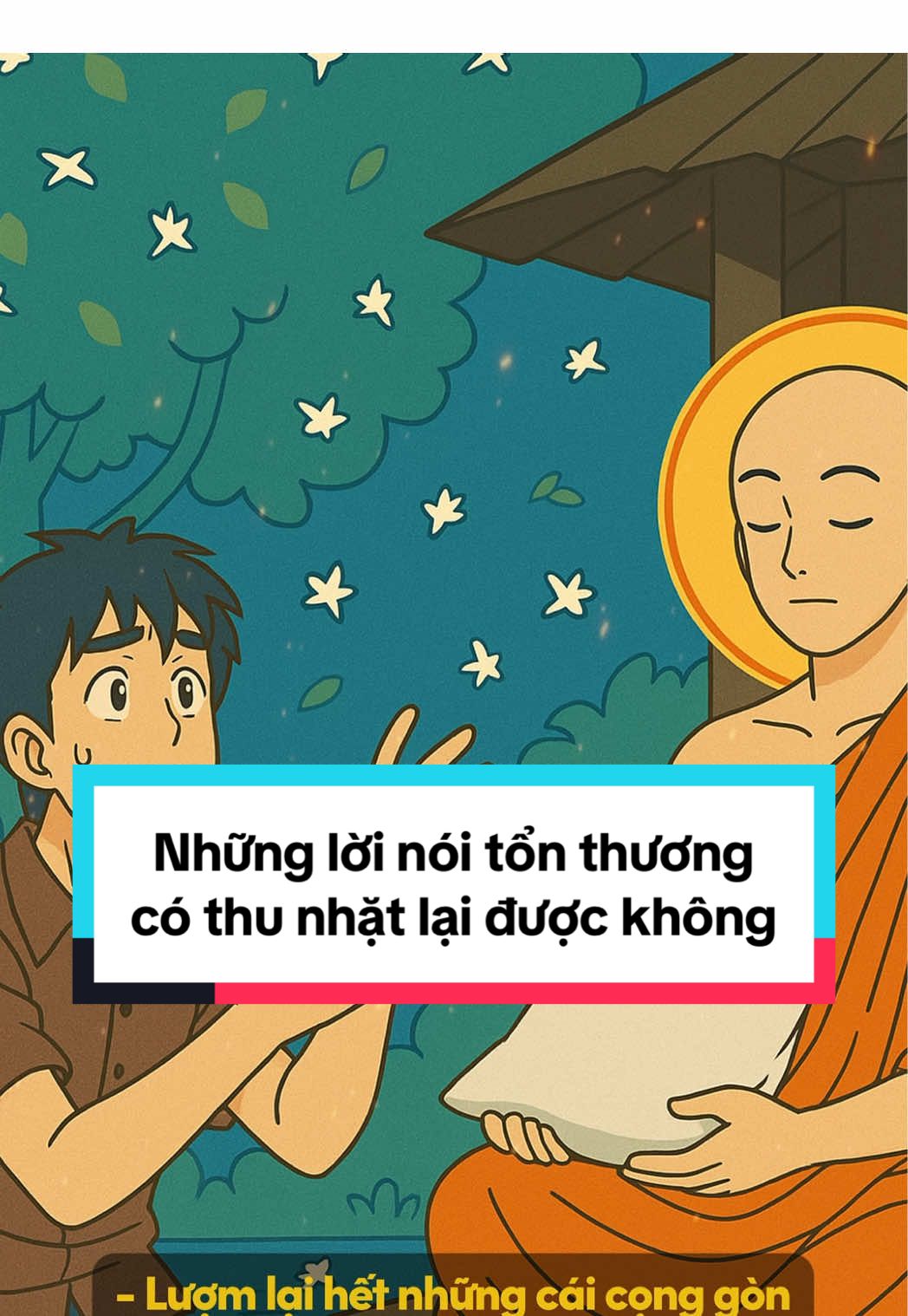 Những lời nói tổn thương có thu nhặt lại được không ☁️ #phatphap #phatphapnhiemmau #hocphatmoingay #thichphaphoa #hatmamtaman 