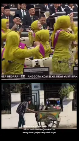 Apakah Fungsi DPR bagi Rakyat selain Menyengsarakan dan Menghianati janjinya kepada Rakyat, tinggal di tempat yang elit dan berkantor di tempat yang tidak sempit, namun Gajinya selangit hingga kehidupan rakyat semakin sulit 