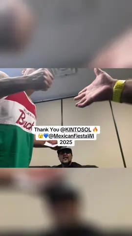 Thank You @KINTO SOL backstage meet and greet at @MexicanFiestaWI 🫣🔥💙🤘🏽 #kintosol #mexicanfiesta #backstage #meetandgreet #milwaukee 