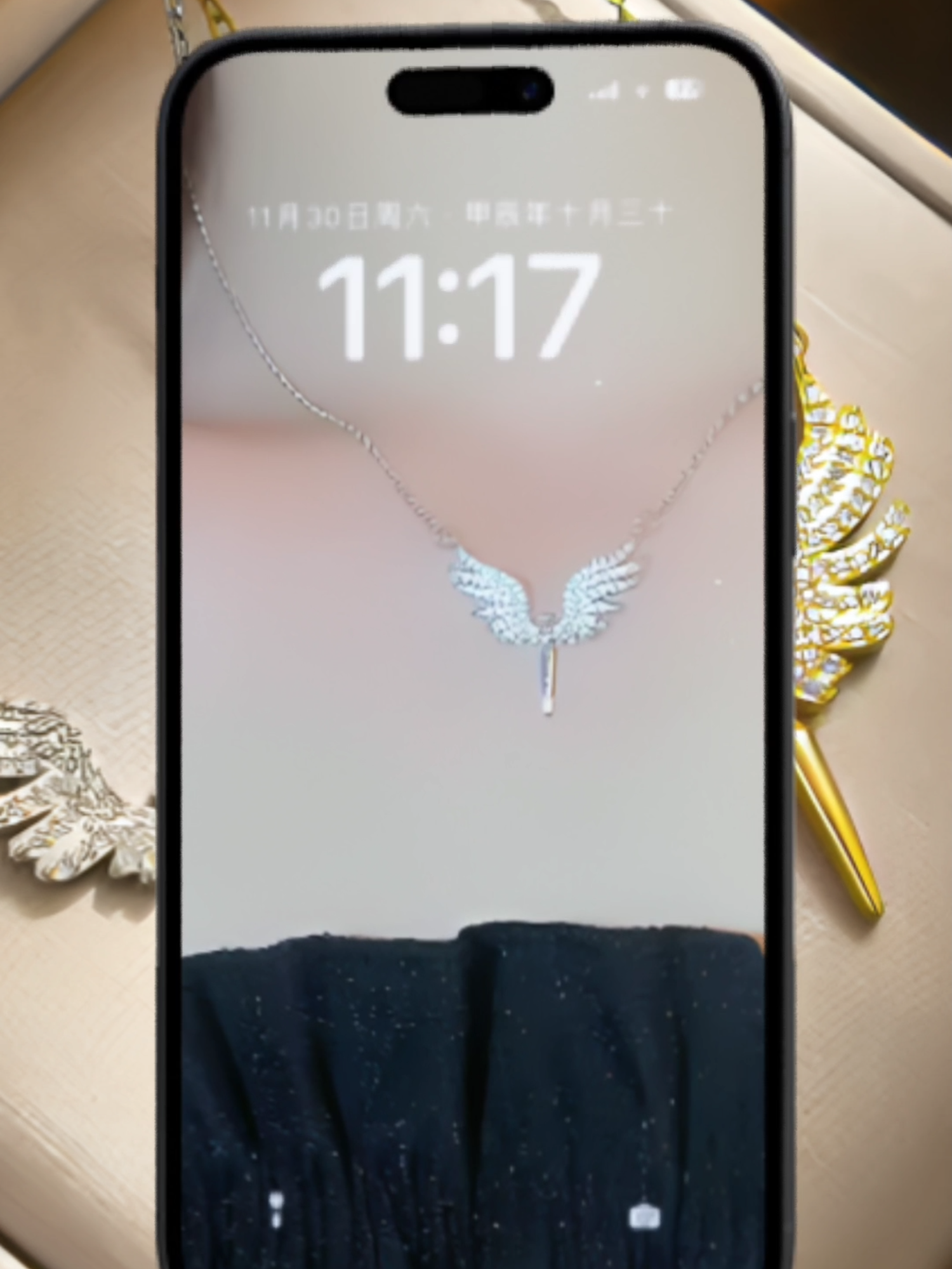 A heavenly touch for your style. 😇 Angel Wings Necklace & Earrings Set  Shop Now→ http://bit.ly/4fRy2Cd #AngelWings #NecklaceSet #StainlessSteel #JewelryTikTok #OOTD #GiftIdeas #ElegantStyle #JewelryTok#TrendingJewelry #ChicStyle  @girldubai53086