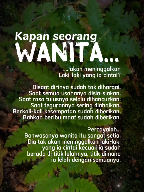 Kapan seorang wanita... #quotes #reminder #motivasi #status #fyp 