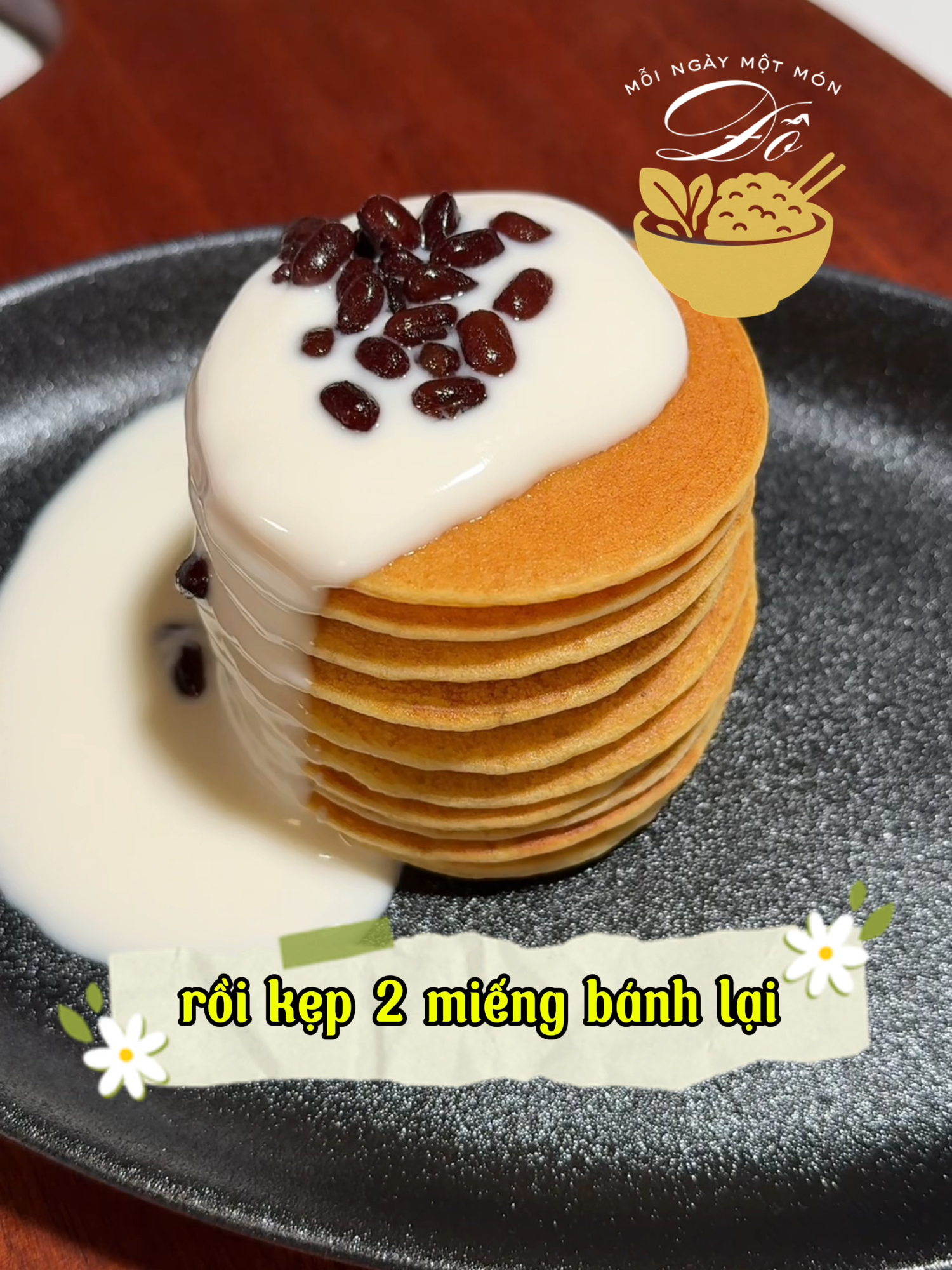 🥞 Bánh pancake trứng – công thức siêu đơn giản Chỉ cần một cái chai là có thể làm được! #ĐỗMỗiNgàyMộtMón #BánhPancake #TựLàmBánh