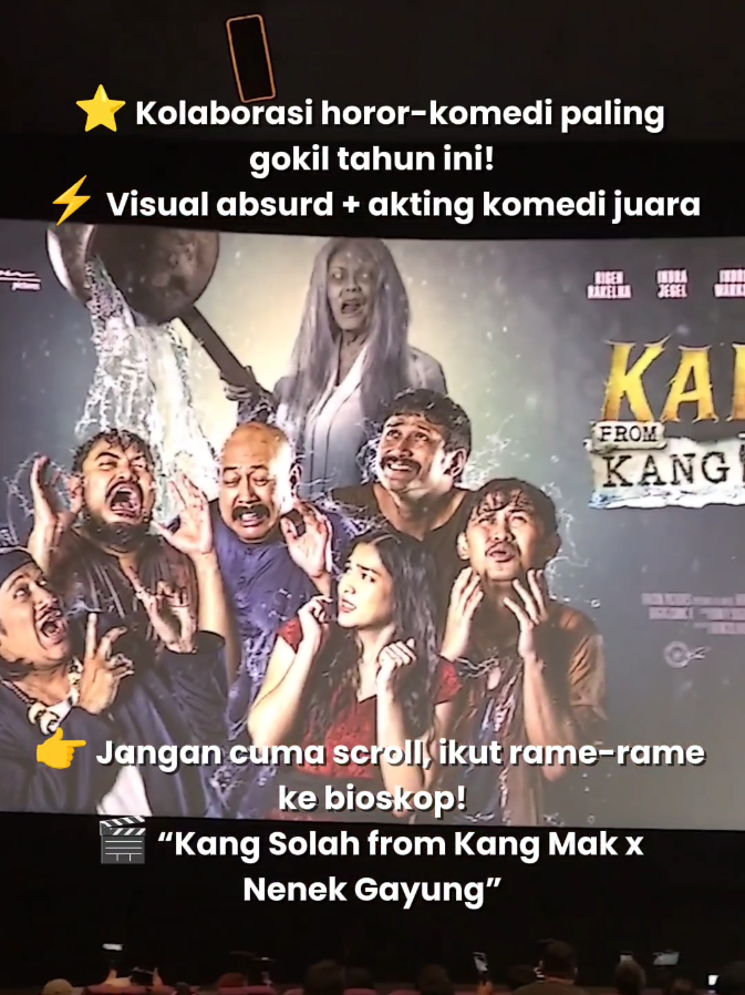 🔥 Siap ketawa + merinding bareng? 🎬 “Kang Solah from Kang Mak x Nenek Gayung” tayang 25 September 2025 di bioskop! 👻 Kolaborasi absurd, cast komedian top, OST nostalgia, dan vibes horor kocak yang wajib kamu tonton! 👉 Jangan cuma scroll, rasain langsung di bioskop! #KangSolah #kangsolahfromkangmak  #NenekGayung #FilmKomediHoror #davinakaramoy 