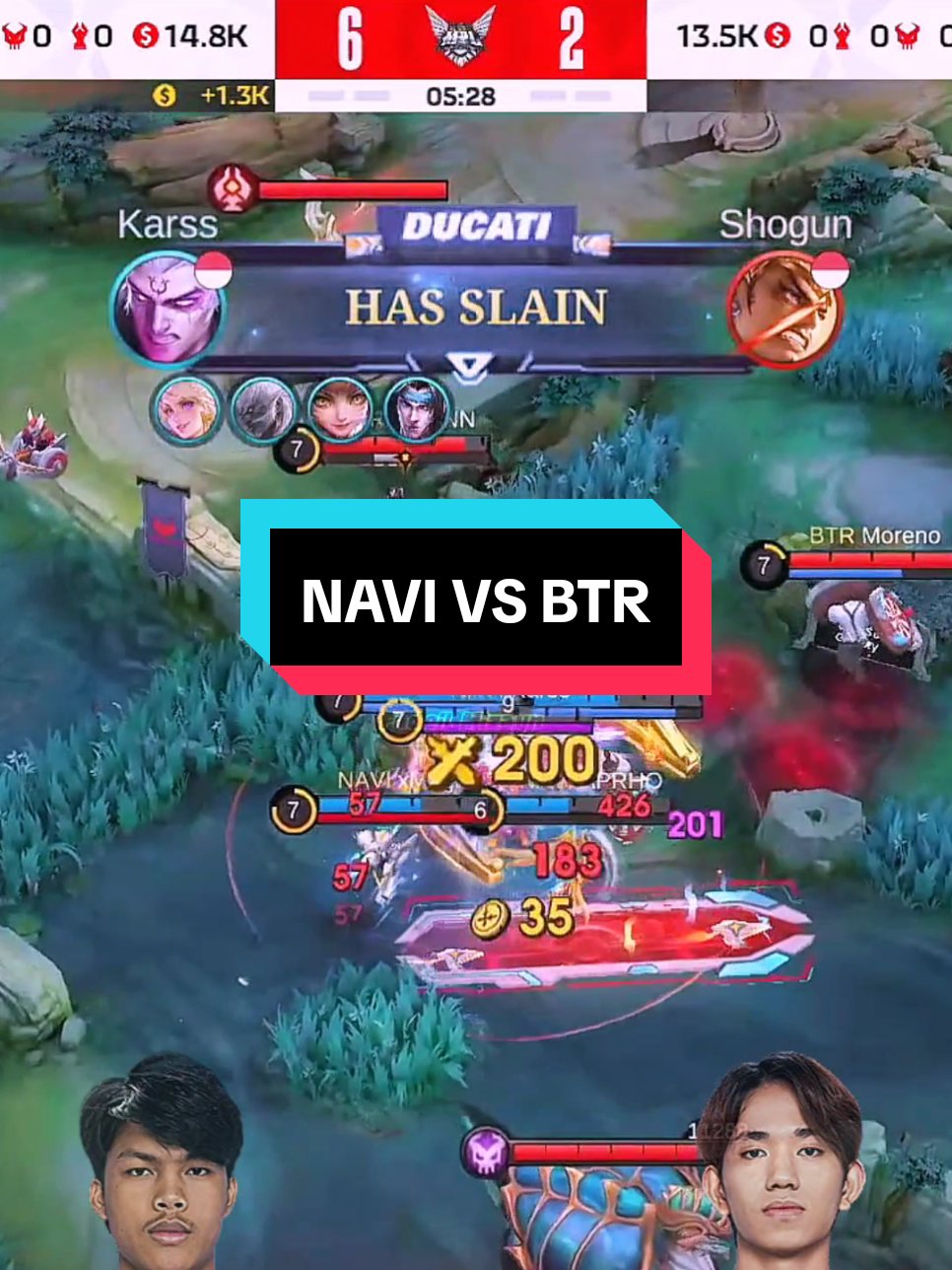 Navi vs BTR Game 1 MPL ID S16 W1 #MerdekaMabar #MLBB #MobileLegendsBangBang #navi #btr 