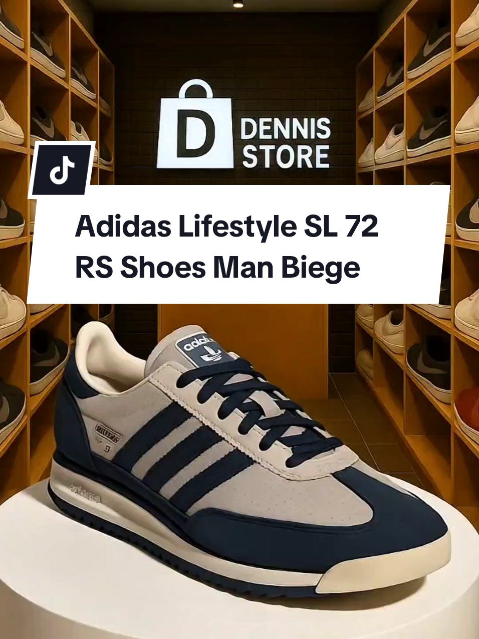 Adidas Lifestyle SL 72 RS Shoes Man Biege 100% Original Authentic #sepatuolahraga #sepatucasual #sneakerscasual #sepatukerja #sepatukuliah 