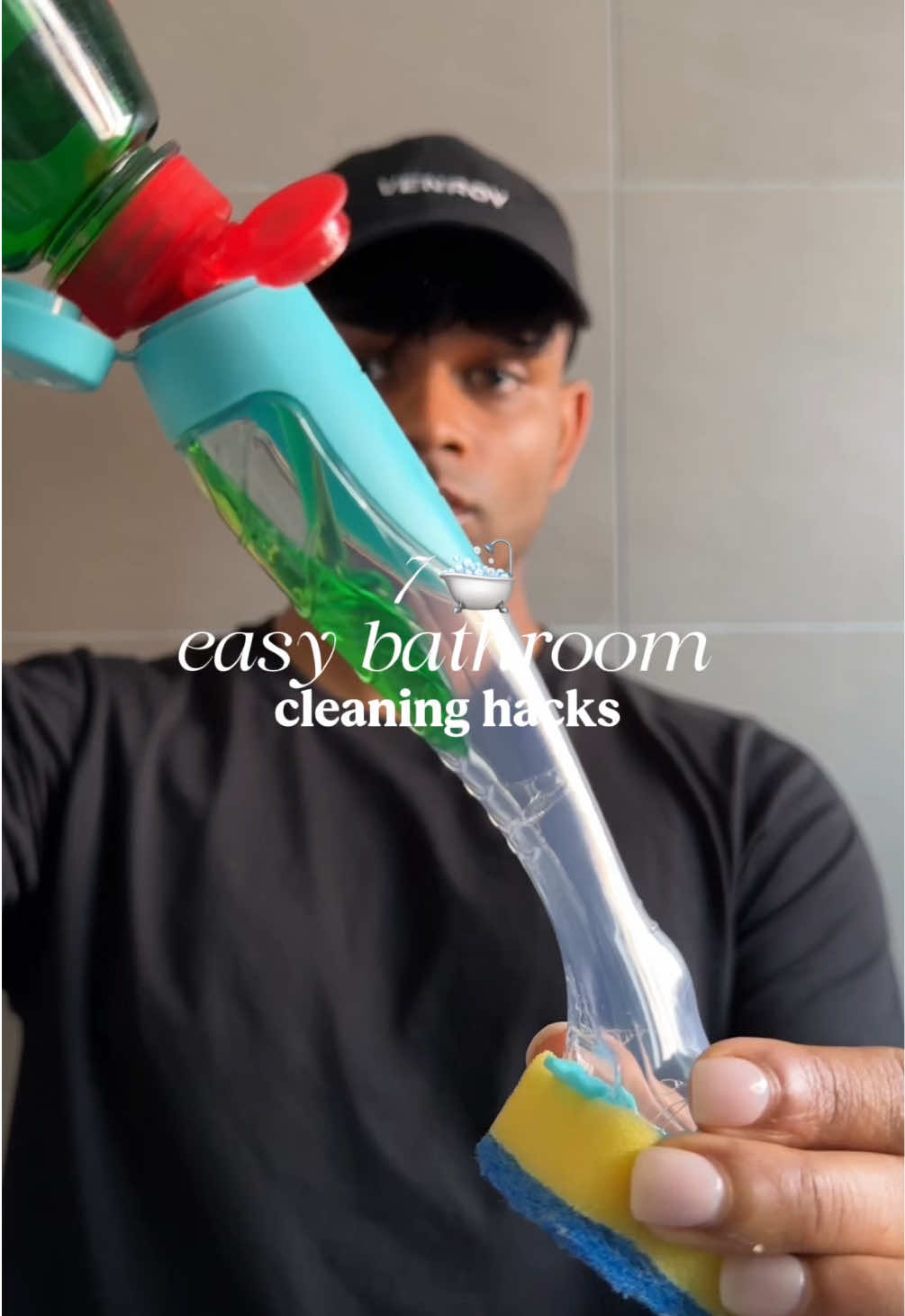 7 Easy Bathroom Cleaning Hacks 🛁 Clean shower glass with water, dishwashing liquid, white vinegar, and a bit of apple cider vinegar to neutralise the strong vinegar scent. Wash towels and bathroom mat with baking soda to make them look almost brand new and smell fresh. Use a spin mop with a sponge attached to quickly scrub your bathtub and this will saves you from back pain. Ran out of toilet cleaner? Use shaving cream! It will leave your toilet sparkling and smelling great.  Dry the toilet brush by placing it under the seat after cleaning. Rub lavender or peppermint essential oil near windows to keep bugs away (toxic for pets). Make your bathroom smell amazing, spray perfume on a felt pad OR fill a little bag with bath salts and an essential oil!  #bathroomcleaning #cleaningtips #CleanTok #cleaninghacks #easycleaning 