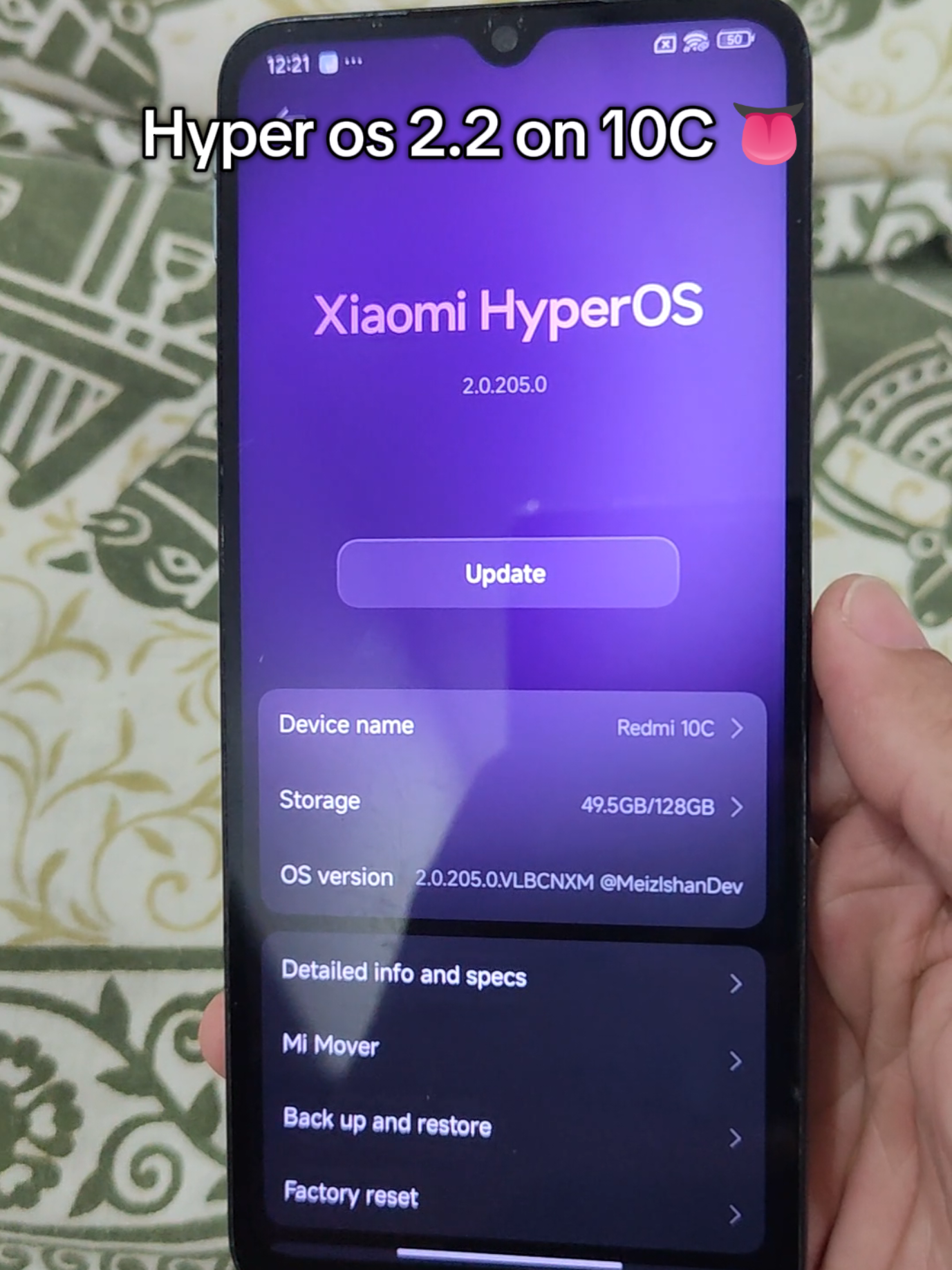 HyperOS 2.2 on Redmi 10C is so saxx redmi 10C > all C series, btw fog bettery died so this is shot with 9a battery kinda crazy, join my chat t.me/idk_hideout #hyperos #redmi #redmi10c #xiaomi #china 
