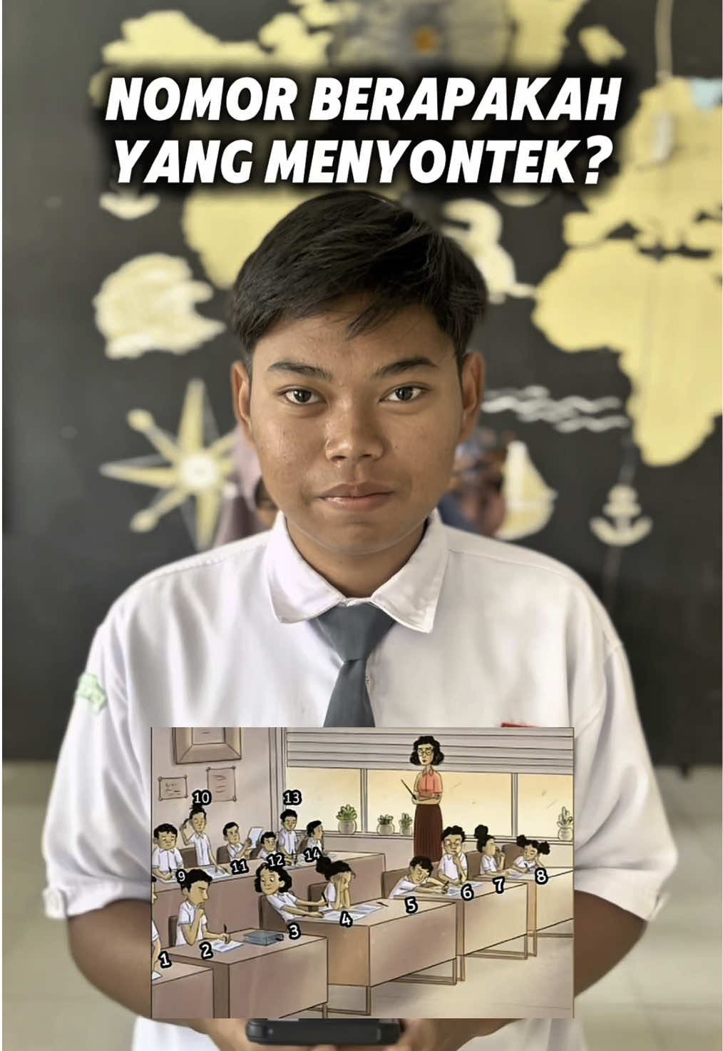 Nomor berapakah yang menyontek? #icebreaking #guru #siswa #menyontek 