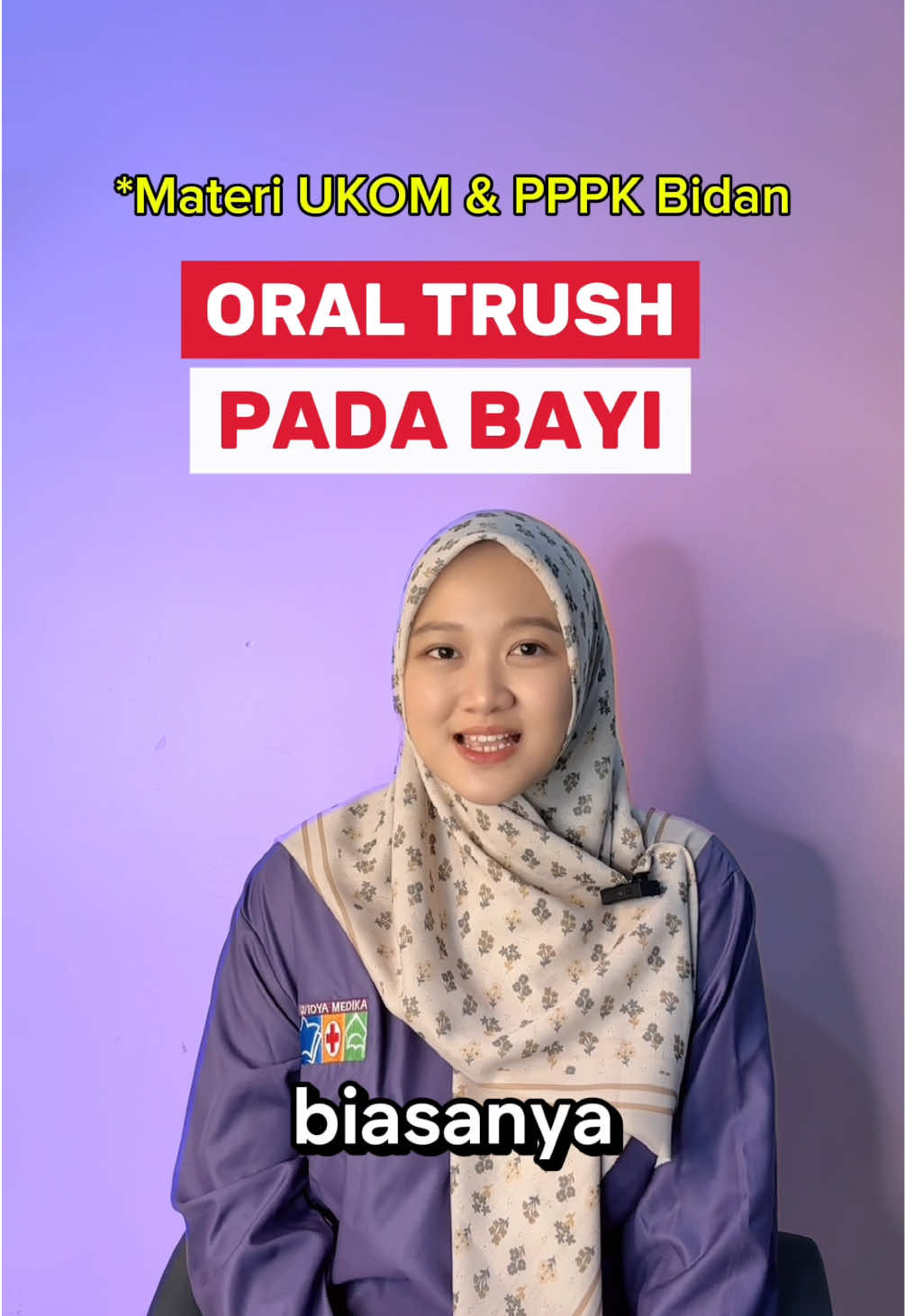 Oral thrush sering muncul pada bayi, ditandai dengan bercak putih di mulut yang membuat tidak nyaman. Materi ini akan kita bahas tuntas di Bimbel UKOM Oktober, biar kamu makin siap menghadapi soal UKOM nanti. Kelas dimulai tanggal 25 Agustus jangan sampai ketinggalan! 🚀✨ #BimbelUKOM #BidanMuda #UKOM2025 #WidyaMedika #ukomperiodeoktober2022 #ukomoktober #ukomkebidanan 