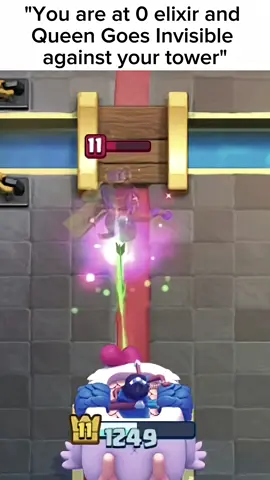 When archer queen goes SNEAKY on your tower 💀 #clashtok #clashroyalememes #clashroyaledaily #clashroyale 