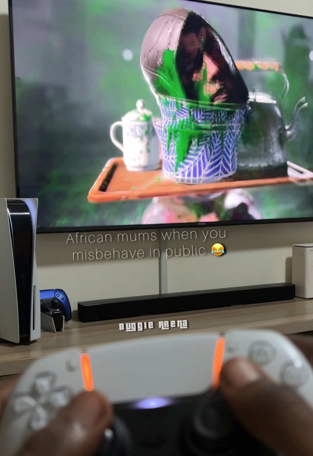 African mums don’t Play😂 #mortalkombat @JELEEL! 