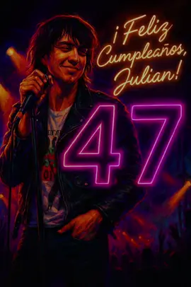 Julián Casablancas: la voz imperfecta que marcó toda una generación Hoy, 23 de agosto, Julián Casablancas cumple 47 años. Hijo de un mundo donde el dinero sobraba, pero donde el vacío también pesaba, fue el chico privilegiado que entendió pronto que la felicidad no viene en herencia. En un internado suizo conoció a Albert Hammond Jr., el cómplice con el que revolucionaría el sonido de toda una generación. Julián nunca quiso ser virtuoso; hizo del caos un estilo, de las imperfecciones un sonido y de la apatía una bandera. Detesta las entrevistas, ama los videojuegos y prefiere que su música hable por él, aunque a veces lo haga en murmullos saturados. Colaboró con Daft Punk y nos regaló un himno para bailar con melancolía. Creció entre lujos, pero eligió escribir canciones que saben a noches largas y corazones rotos. Con The Strokes, redefinió el rock de los 2000; con The Voidz, dejó claro que nunca jugaría seguro. Hoy, su voz sigue sonando como un eco de todo lo que fuimos, de todo lo que quisimos ser: un susurro distorsionado, un grito eterno, un soundtrack para quienes nunca encajamos. Feliz cumpleaños, Julián Casablancas. El rock aún te pertenece. #JulianCasablancas #TheStrokes #47AñosDeRock #IndieLegend #RockEterno 