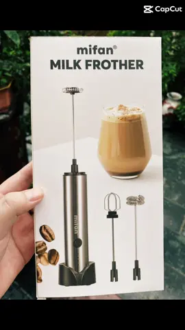 Update | Máy Đánh Bọt Cà Phê Microfoam Mifan MF1501G - 3 Đầu Đa Năng, Thép không gỉ, Đế sạc USB tiện lợi - Hàng Chính Hãng