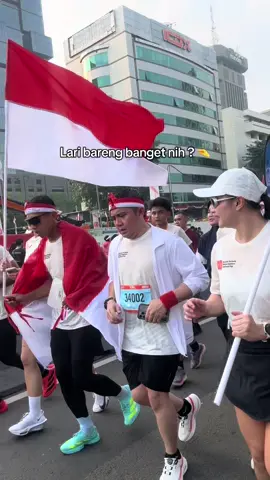 Duluan aja guys, lagi ga kejar pb. Sibuk lari bareng Mayor Teddy dulu 🤭🙌 #merdekarun #mayorteddy #hutri #Running #fyp 